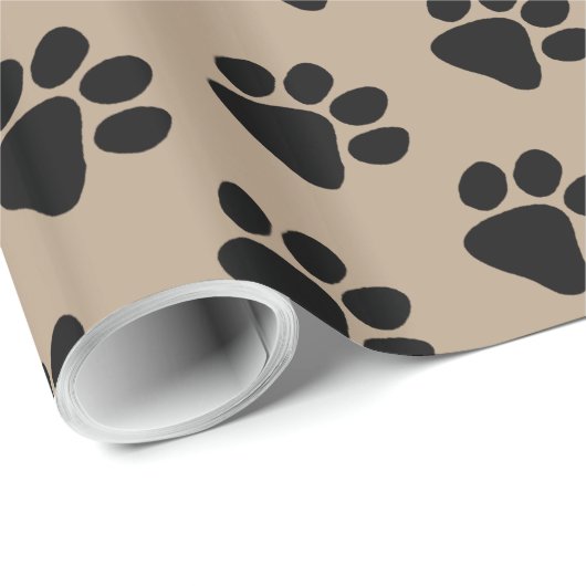 Verpakkingspapier - puppy Paw Prints Cadeaupapier (Rol Hoek)