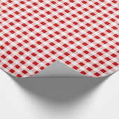 Verpakkingspapier, Red Gingham Cadeaupapier (Hoek)