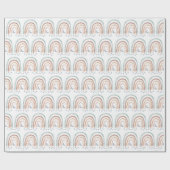 Verpakkingspapier - regenboog met maan en sterretj cadeaupapier (Vlak)