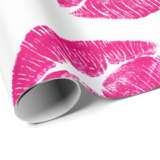 Verpakkingspapier - Roze kus Cadeaupapier (Rol Hoek)