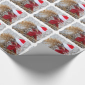 Verpakkingspapier - Santa Chicken Cadeaupapier (Hoek)