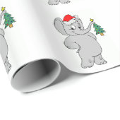 Verpakkingspapier/Santa Elephant Cadeaupapier (Rol Hoek)