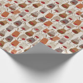 Verpakkingspapier - Scandinavische ontwerprendierm Cadeaupapier (Hoek)