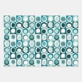 Verpakkingspapier Set van 3 vellen abstract patroo