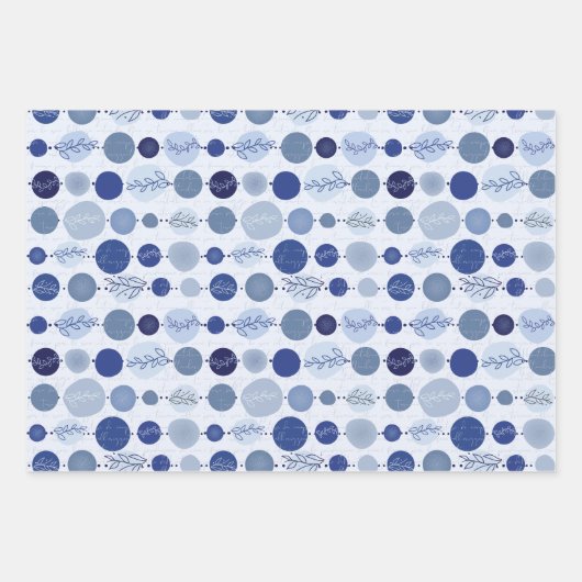 Verpakkingspapier Set van 3 vellen abstract patroo (Voorkant 3)