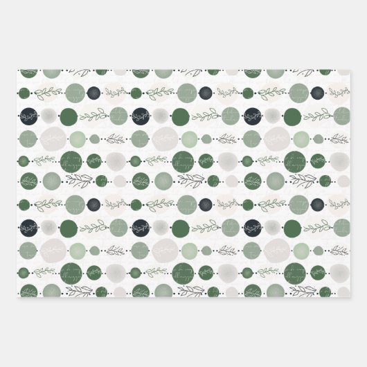 Verpakkingspapier Set van 3 vellen abstract patroo (Voorkant)