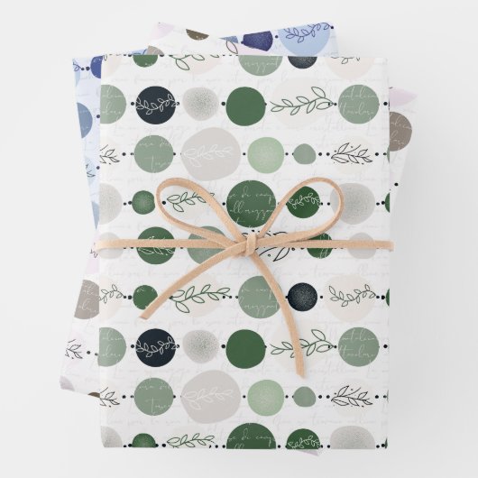 Verpakkingspapier Set van 3 vellen abstract patroo (In situ)