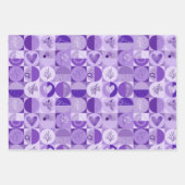 Verpakkingspapier Set van 3 vellen abstract patroo (Voorkant 3)