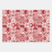 Verpakkingspapier Set van 3 vellen abstract patroo (Voorkant)