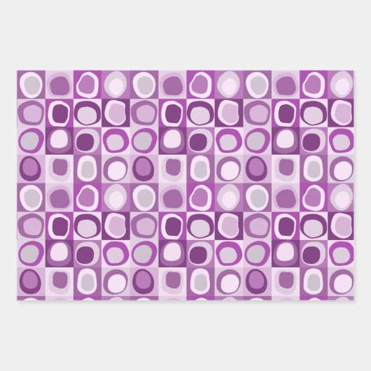 Verpakkingspapier Set van 3 vellen abstract patroo (Voorkant 3)