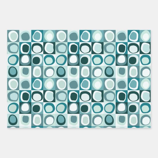 Verpakkingspapier Set van 3 vellen abstract patroo (Voorkant)