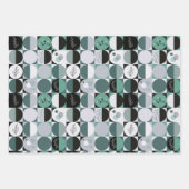 Verpakkingspapier Set van 3 vellen abstract patroo (Voorkant 3)