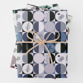 Verpakkingspapier Set van 3 vellen abstract patroo (In situ)