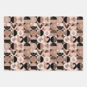 Verpakkingspapier Set van 3 vellen abstract patroo (Voorkant 2)