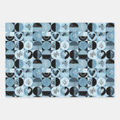 Verpakkingspapier Set van 3 vellen abstract patroo (Voorkant)