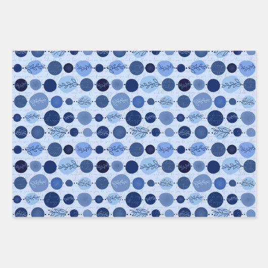 Verpakkingspapier Set van 3 vellen abstract patroo (Voorkant)