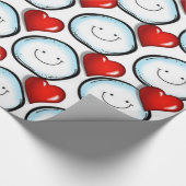 Verpakkingspapier Snowball Hearts Cadeaupapier (Hoek)