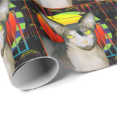 Verpakkingspapier | Sphynx Cat Vampire Cat Cadeaupapier (Rol Hoek)