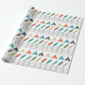 Verpakkingspapier - teepee Tribal Cadeaupapier (Uitgerold)
