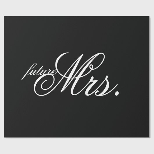 Verpakkingspapier - toekomstige mevrouw cadeaupapier (Vlak)