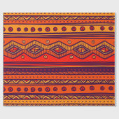 verpakkingspapier van Afrikaanse stammenpatroonpar Cadeaupapier (Vlak)