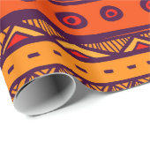 verpakkingspapier van Afrikaanse stammenpatroonpar Cadeaupapier (Rol Hoek)
