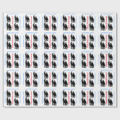 Verpakkingspapier van Barber Silhouette Retirement Cadeaupapier (Vlak)