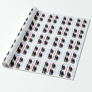 Verpakkingspapier van Barber Silhouette Retirement Cadeaupapier