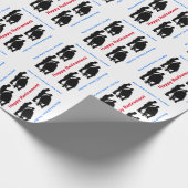 Verpakkingspapier van Barber Silhouette Retirement Cadeaupapier (Hoek)