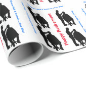 Verpakkingspapier van Barber Silhouette Retirement Cadeaupapier (Rol Hoek)