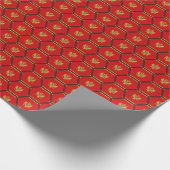 Verpakkingspapier van de vlag van Montenegro Cadeaupapier (Hoek)