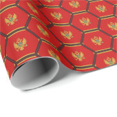 Verpakkingspapier van de vlag van Montenegro Cadeaupapier (Rol Hoek)