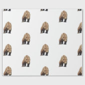 verpakkingspapier van grizzly beer cadeaupapier (Vlak)