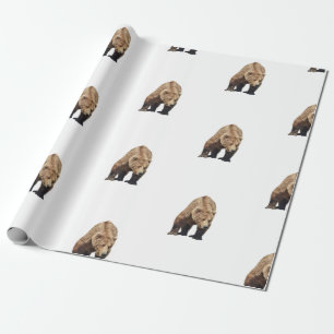 verpakkingspapier van grizzly beer cadeaupapier