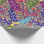 verpakkingspapier van Port Dahlia Hanukkah Cadeaupapier (Hoek)