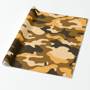 Verpakkingspapier van Tan en bruin Camouflage Cadeaupapier