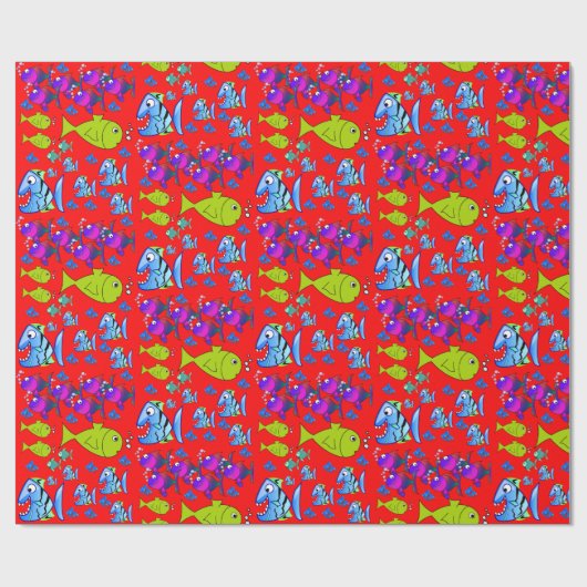 Verpakkingspapier Vis Cadeaupapier (Vlak)