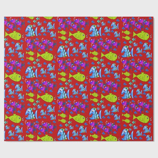 Verpakkingspapier Vis Cadeaupapier (Vlak)