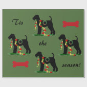 Verpakkingspapier voor Airedale Terrier Cadeaupapier (Vlak)