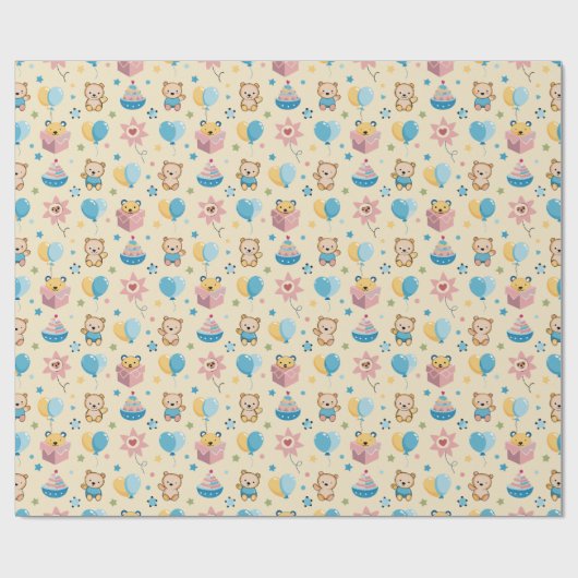 verpakkingspapier voor baby shower cadeaupapier (Vlak)