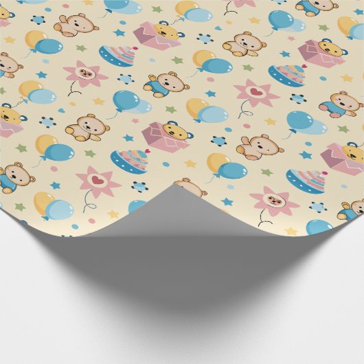 verpakkingspapier voor baby shower cadeaupapier (Hoek)