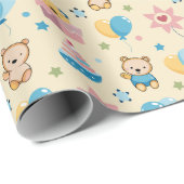 verpakkingspapier voor baby shower cadeaupapier (Rol Hoek)