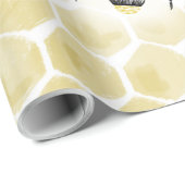 Verpakkingspapier voor bijen en honingraat cadeaupapier (Rol Hoek)