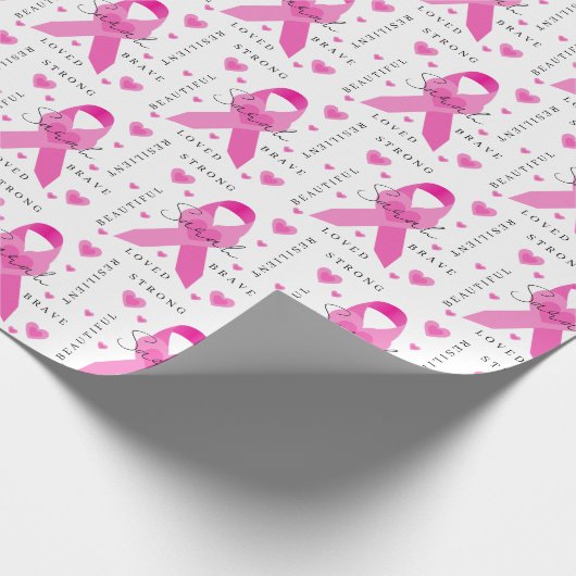 Verpakkingspapier voor borstkanker cadeaupapier (Hoek)