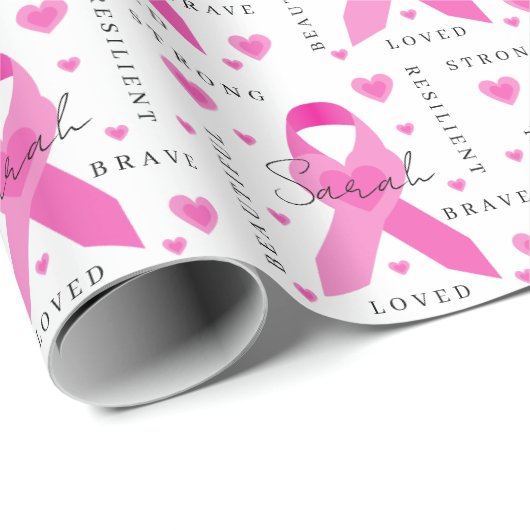 Verpakkingspapier voor borstkanker cadeaupapier (Rol Hoek)