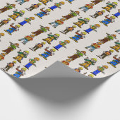 Verpakkingspapier voor bouwvakkers cadeaupapier (Hoek)