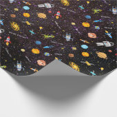 Verpakkingspapier voor buitenruimteschepen cadeaupapier (Hoek)