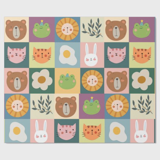 Verpakkingspapier voor dieren die patchwork gebrui cadeaupapier (Vlak)