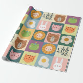 Verpakkingspapier voor dieren die patchwork gebrui cadeaupapier (Uitgerold)