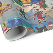 Verpakkingspapier voor feestkratten 4 cadeaupapier (Rol Hoek)